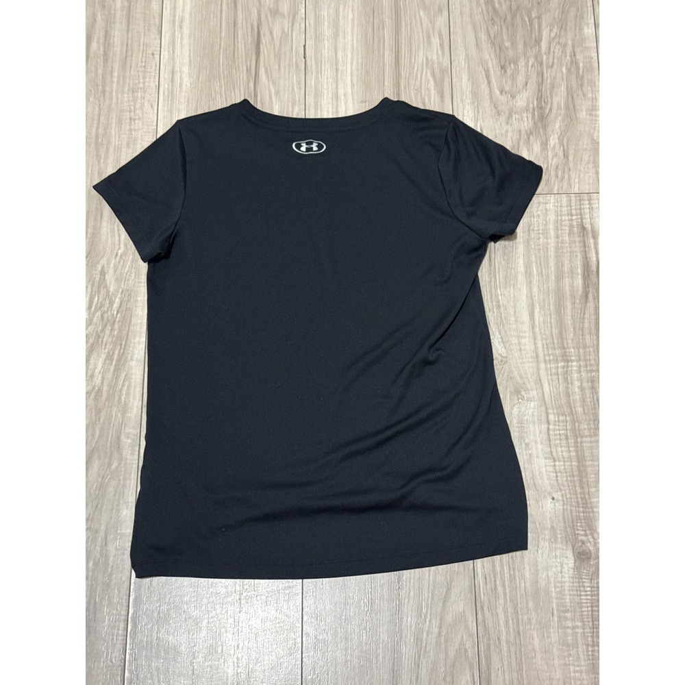 Under Armour HeatGear Womens Loose Fit Short Sleeve Athletic T-Shirt Black SM - Picture 6 of 6